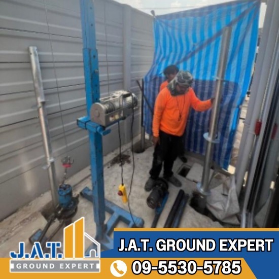 ลงเข็มต่อเติมโรงรถ แบบไม่มีเสียง - ซ่อมพื้นบ้านทรุด คอนกรีตแตกร้าว ปทุมธานี ลงเข็มต่อเติมโรงรถ แบบไม่มีเสียง - ซ่อมพื้นบ้านทรุด คอนกรีตแตกร้าว ปทุมธานี